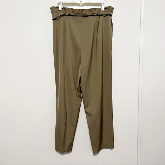 Ted Baker Tan Paperbag High Rise Pants 4 US L - Picture 3 of 8
